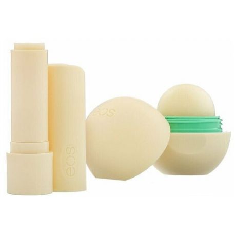 EOS, 100% натуральный бальзам для губ с ши, ваниль, 2 шт. в упаковке, 11 г