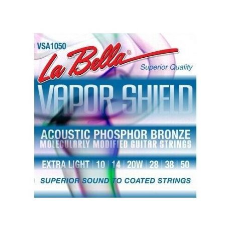 La Bella Vapor Shield Acoustic Extra Light VSA1050 (10-50) струны для акустической гитары