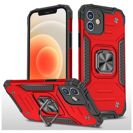 Противоударный чехол Legion Case для iPhone 12 красный