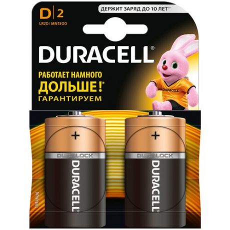 Батарейка Duracell D (2 шт)