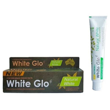 Зубная паста White Glo отбеливающая, природная белизна, 100 мл