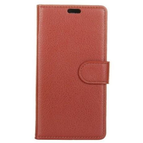 Чехол-книжка Xiaomi Redmi Note 2, боковой, коричневый