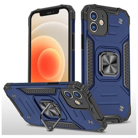 Противоударный чехол Legion Case для iPhone 12 синий