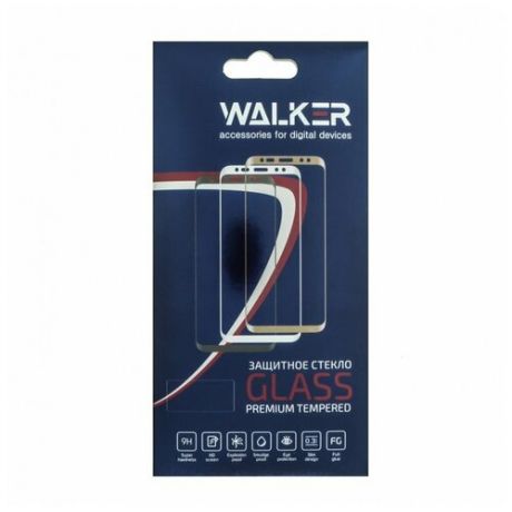 Противоударное стекло 2D Walker для Samsung A115 Galaxy A11 (полное покрытие / полный клей), черный
