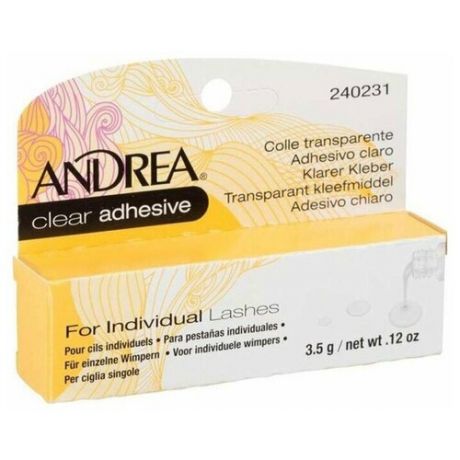 Andrea 300300 Mod Perma Lash Adhesive Clear Клей для пучков прозрачный, 3.5 г