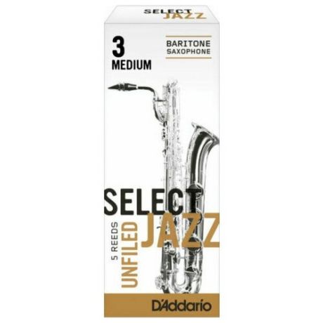 Трости для саксофона баритон DAddario RRS05BSX3M Select Jazz Unfiled