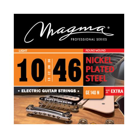 Magma Strings GE140N Струны для электрогитары Серия: Nickel Plated Steel Калибр: 10-13-17-26-36-