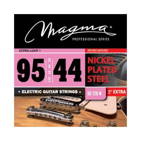 Magma Strings GE120N Струны для электрогитары Серия: Nickel Plated Steel Калибр: 9.5-11.5-16-24-