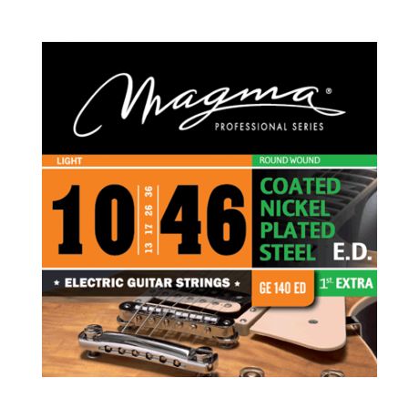 Magma Strings GE140ED Струны для электрогитары Серия: Coated Nickel Plated Steel Калибр: 10-13-1