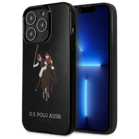 Чехол CG Mobile U. S. Polo Assn. TPU Logo Big horse Hard для iPhone 13 Pro Max, цвет Черный (USHCP13XUHCK)