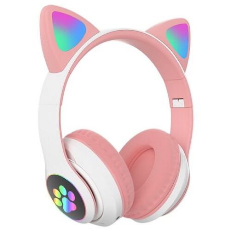 Наушники Bluetooth с ушами STN-28 розовые