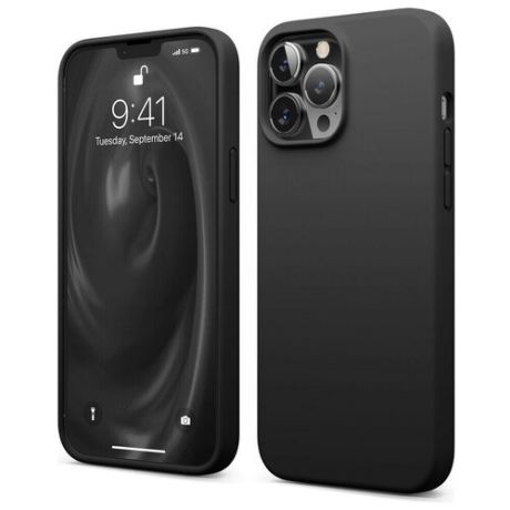 Чехол Elago Soft silicone (Liquid) для iPhone 13 Pro Max, цвет Черный (ES13SC67-BK)