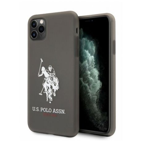 Чехол CG Mobile U. S. Polo Assn. Transparent silicone Big horse Hard для iPhone 11 Pro Max, цвет Черный (USHCN65SLTRHRBK)