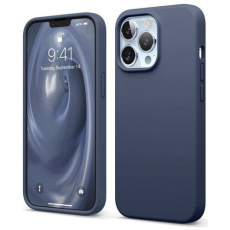 Чехол Elago Soft silicone (Liquid) для iPhone 13 Pro, цвет Синий (ES13SC61PRO-JIN)