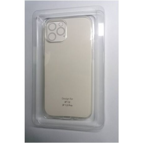 Чехол силиконовый дляiPhone 12/iPhone 12 Pro, цвет Прозрачный