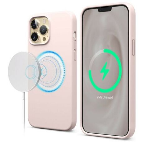 Чехол Elago MagSafe Soft silicone case для iPhone 13 Pro Max, цвет Розовый (ES13MSSC67-LPK)