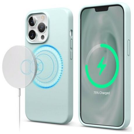 Чехол Elago MagSafe Soft silicone case для iPhone 13 Pro, цвет Мятный (ES13MSSC61PRO-MT)