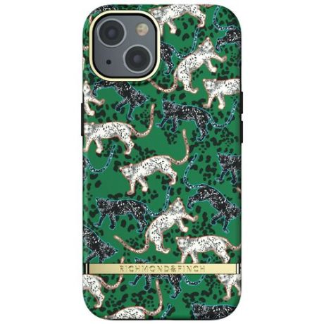 Чехол Richmond & Finch для iPhone 13, цвет "Зеленый леопард" (Green Leopard) (R47045)