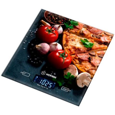 Кухонные весы Hottek HT-962-025 серый/коричневый
