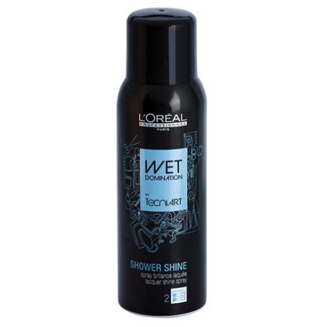 Loreal TecniArt Shower Shine - Спрей-лак для создания эффекта мокрых волос 160 мл