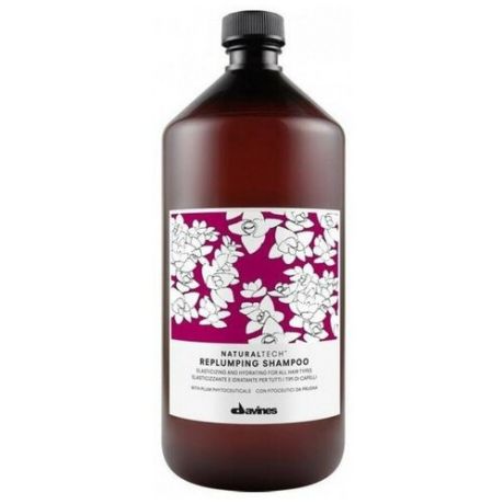 DAVINES NATURAL TECH Replumping Shampoo - Уплотняющий шампунь 1000 мл