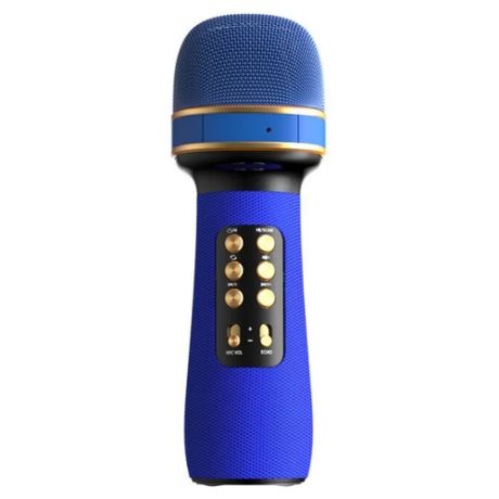 Беспроводной караоке микрофон Wster WS-898 (Синий)