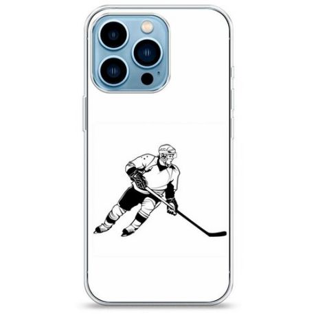 Силиконовый чехол "Хобби хоккей" на Apple iPhone 13 Pro / Айфон 13 Про