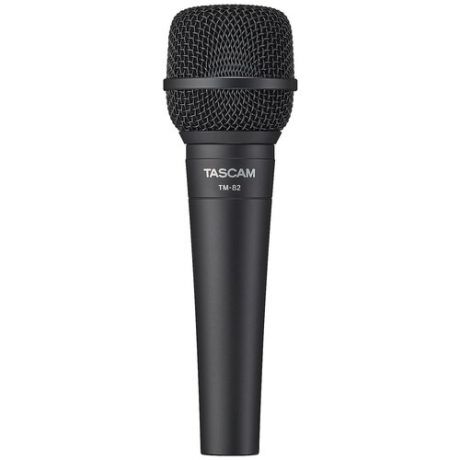 Tascam TM-82 динамический кардиоидный вокально/инструментальный микрофон, 50Гц-20кГц, 300 Ом, чувст. -53dB +/-3dB (0dB=1V/Pa at 1kHz), вес 272 гр.