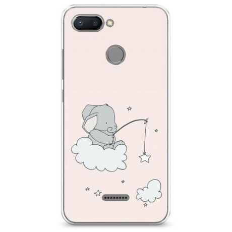 Силиконовый чехол "Слоник в облаках" на Xiaomi Redmi 6 / Сяоми Редми 6