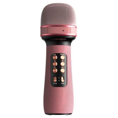 Беспроводной караоке микрофон Wster WS-898 (Розовый)
