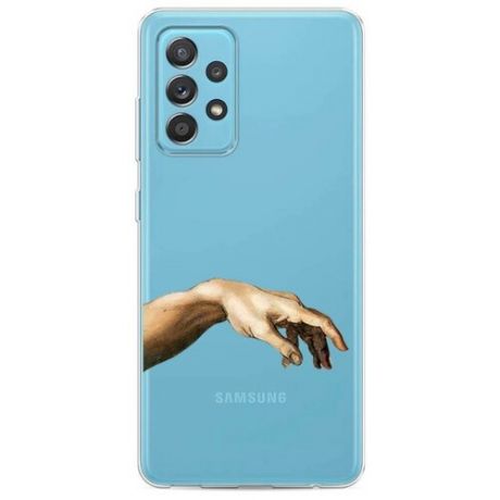 Силиконовый чехол "Девушка с бабочками" на Samsung Galaxy A52 / Самсунг Галакси А52