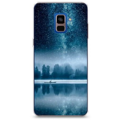 Силиконовый чехол "Лес 5" на Samsung Galaxy A8 2018 / Самсунг Галакси А8 2018
