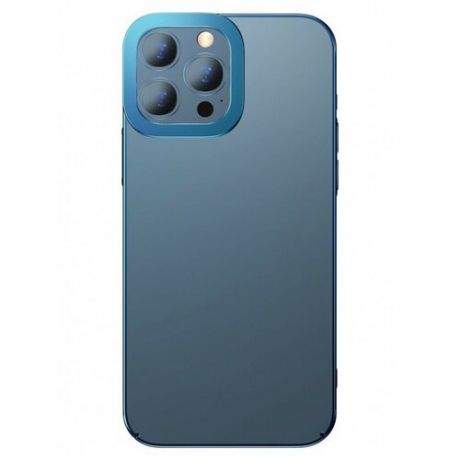 Чехол Baseus Glitter case PC with metal armor для iPhone 13 Pro Max, цвет Синий (ARMC000803)