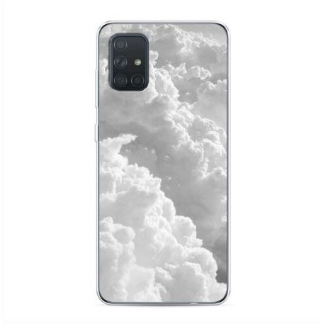 Силиконовый чехол "Пушистые облака" на Samsung Galaxy A71 / Самсунг Галакси А71