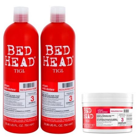 TIGI Bed Head Urban Anti+dotes Resurrection - Набор для восстановления сильно поврежденных волос, уровень 3