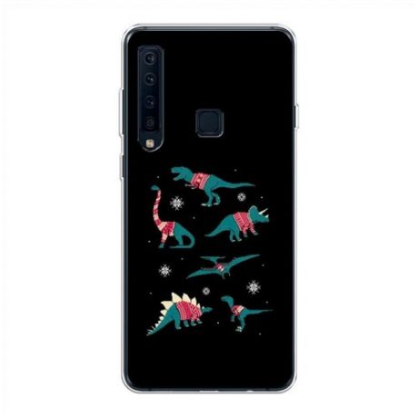 Силиконовый чехол "Динозавры в свитерах" на Samsung Galaxy A9 2018 / Самсунг Галакси А9 2018