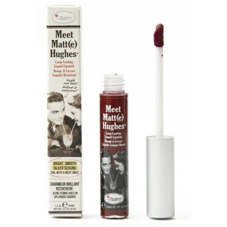 TheBalm жидкая помада для губ Meet Matt(e) Hughes, оттенок Chivalrous