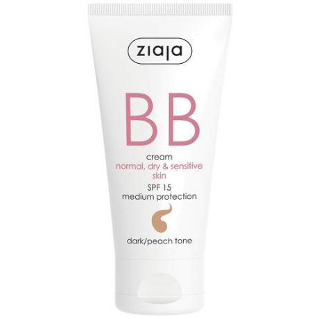 Ziaja BB крем для нормальной, сухой и чувствительной кожи, SPF 15, 50 мл, оттенок: light