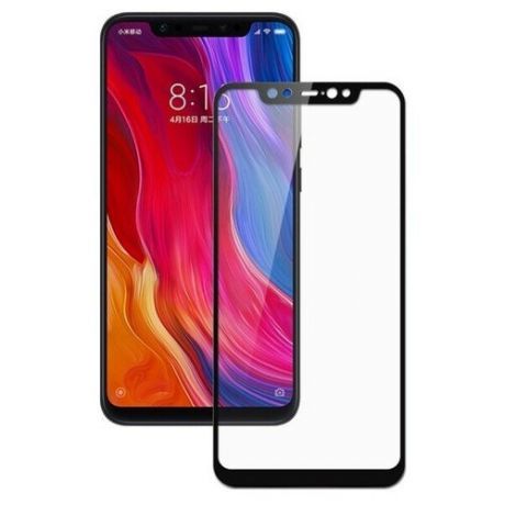 Защитное стекло для Xiaomi Mi 8 Leiwei 3D черное