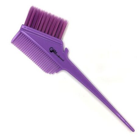 Gera Professional, Кисть- гребень, смешанная фиолетовая щетина, цвет фиолетовый