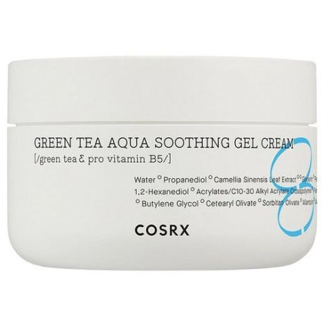 Cosrx Гель-крем с зелёным чаем – Hydrium green tea aqua soothing gel cream, 50мл