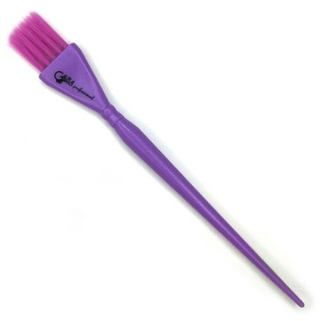 Gera Professional, Кисть, светло- фиолетовая щетина 5 рядов, цвет фиолетовый