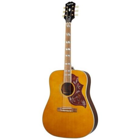 Epiphone Masterbilt Texan Faded Cherry Aged Gloss электроакустическая гитара, цвет вишневый