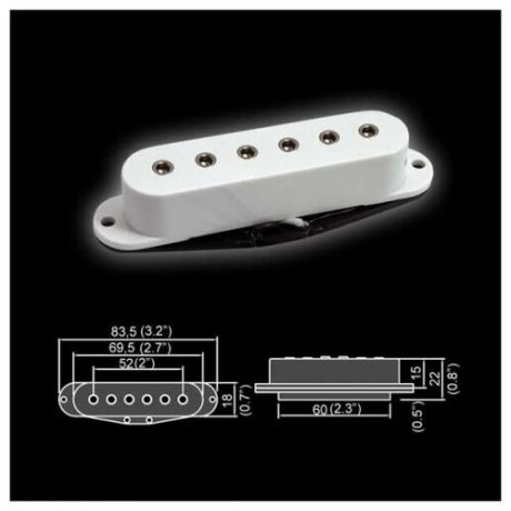 BS-11Middle-BK Звукосниматель магнитный, сингл, средний, черный, Belcat