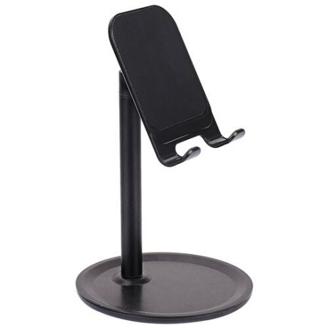 Универсальный настольный держатель GSMIN BM-09 для телефона или планшета металлический (Черный)