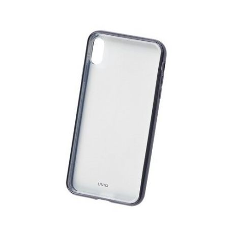 Термополиуретановый чехол-накладка для iPhone XS Max Uniq Glacier Xtreme, прозрачный/black