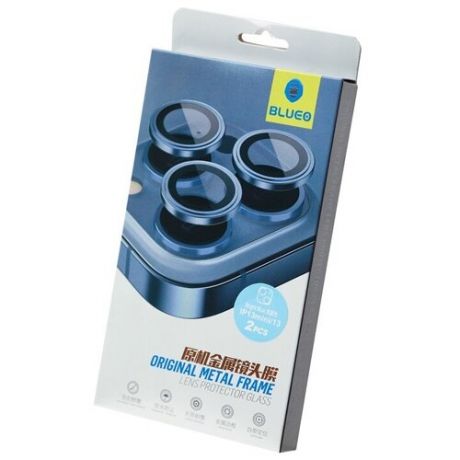 Стекло защитное на заднюю камеру Blueo Camera Armor Lens Bright Blue для iPhone 13/13 min