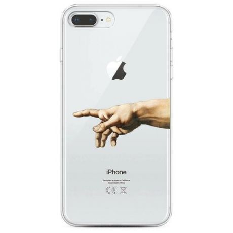 Силиконовый чехол "Creazione di Adamo 2" на Apple iPhone 8 Plus / Айфон 8 Плюс