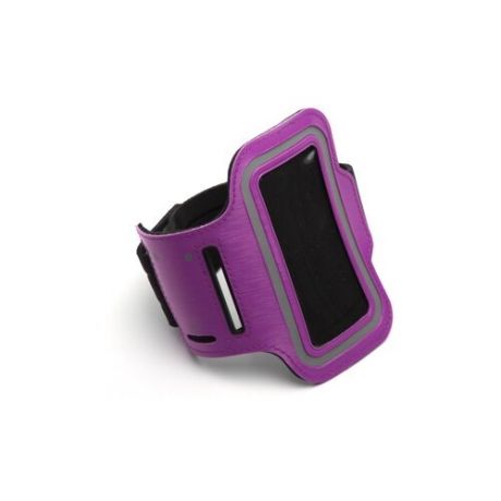 Спортивный чехол на руку для телефона размером не более 125х67 мм (Фиолетовый)