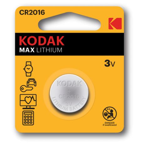 Батарейка Kodak CR2016, 1 шт.